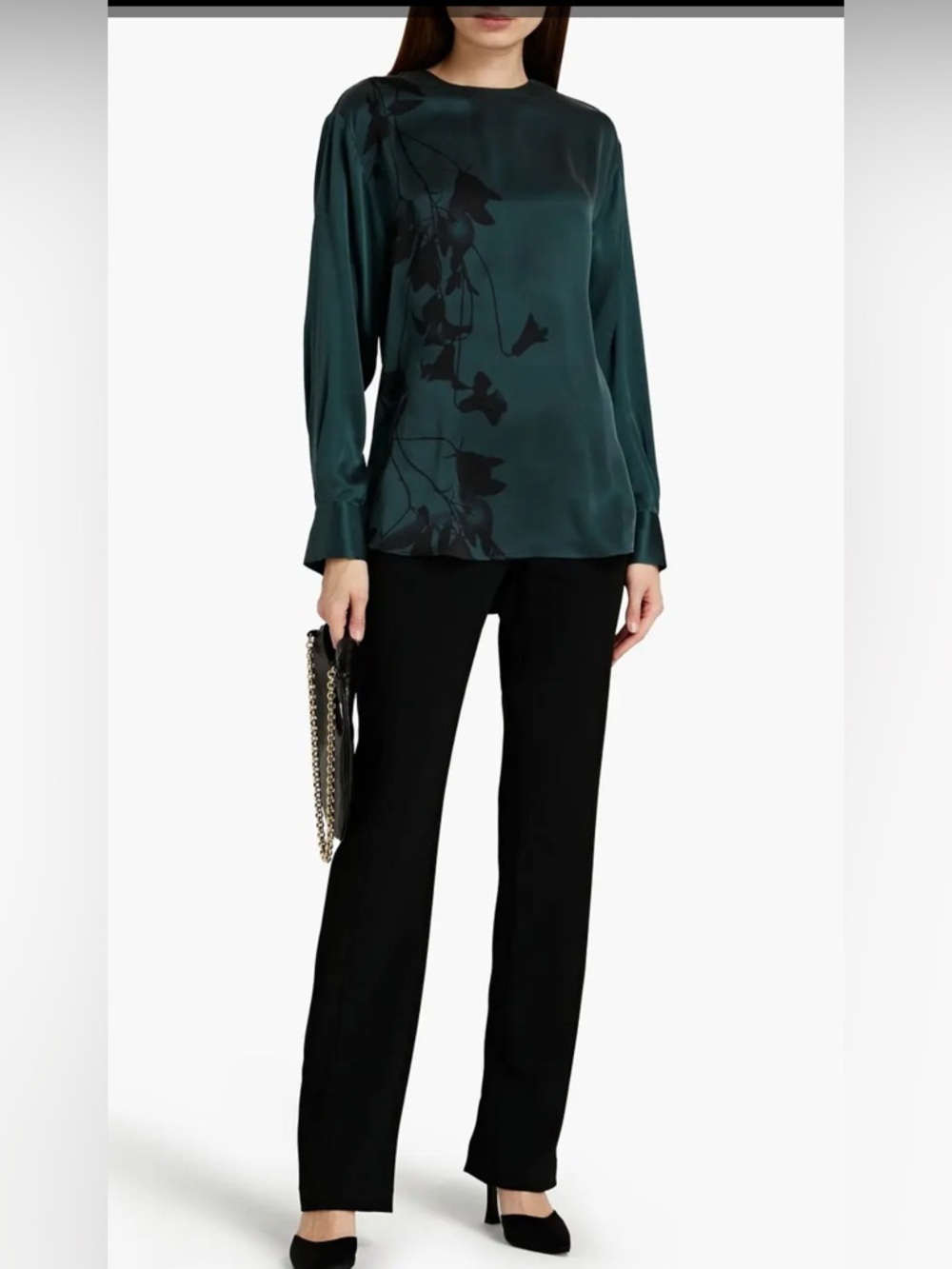 EQUIPMENT
Floral-Print Washed Silk-Satin Top - Picture 1 of 5